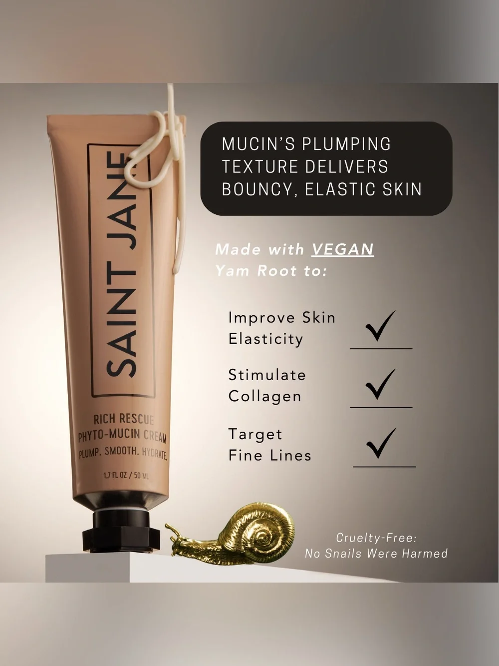 Saint Jane Rich Rescue Phyto-Mucin Cream - 1.7fl oz
